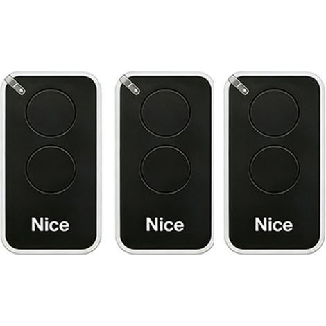 Lot de 3 télécommandes 433,92 MHz – 2 canaux – Portée 35 à 200 m – Compatible OXI, OX2, FLOX2R, FLOXIR