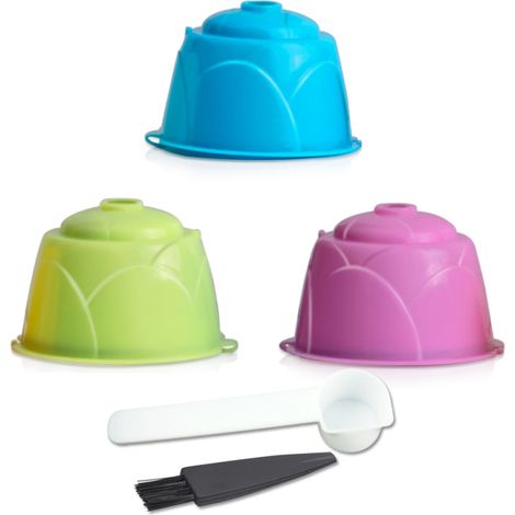 Capsules de café en PP remplissables, ensemble de filtres réutilisables compatibles avec les machines à café de la série DOLCE GUSTO. (1/5)