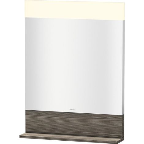 Miroir DuravitVEROavec éclairage et étagère 800x600x142mm pinède
