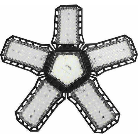 chandelier Pliable Lampe De Plafond Led Feuille Pliable Lampe De Garage 80w Blanc Chaud (1/5)