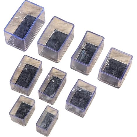 Embouts de pieds chaise en caoutchouc, lot 4 feutre PVC, ronds (1/5)