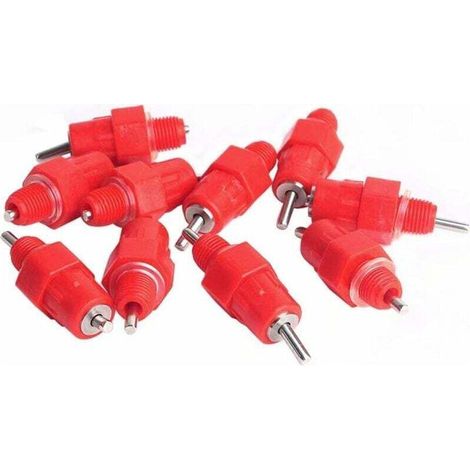 YMYNY 20 Pcs Eau Tetine Poulet Alimentateur Fournitures de Volaille Poule Vis dans le style (1/4)