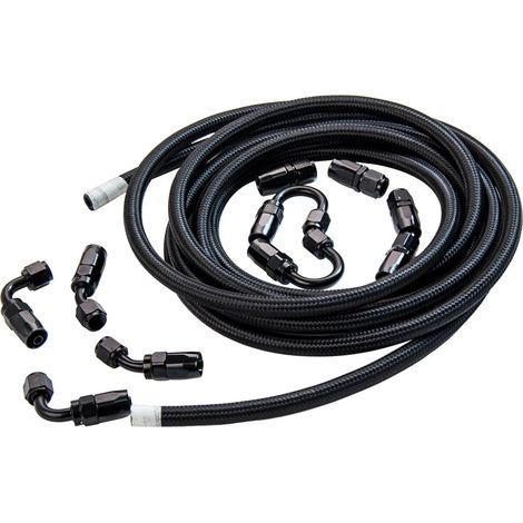 AN6-6AN Nylon Stahl geflochtene Ölkraftstoff Linie Schlauch End Adapter 5M/ TOPAN6-6AN Nylon Stahl geflochtene lkraftstoff Linie Schlauch End Adapter 5M/ TOP (1/5)