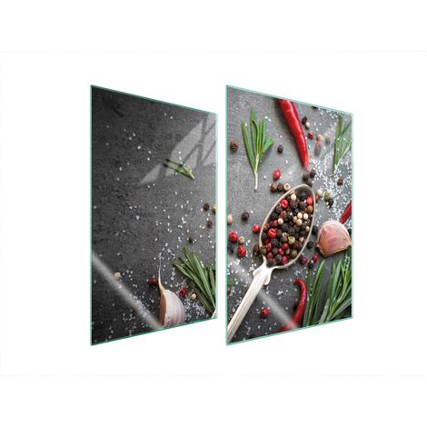 PLACA PROTECTORA DE VIDRIO PARA COCINA 2x35x52 ESPECIAS (1/5)