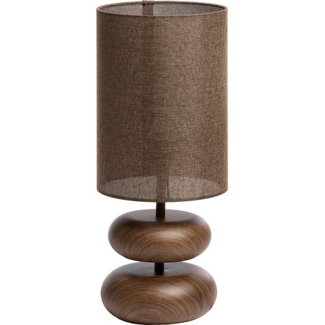 Light & Living - lampe de table - Danialo - beige marron - coton