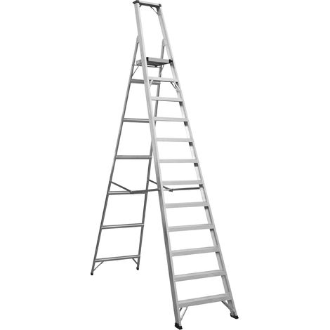 AXL12 Escabeau industriel en aluminium 12 marches BS 2037/1 (1/5)