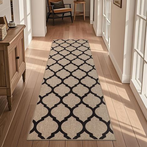 Indoor Entrance Doormat, 60 x 180 cm, Indoor Entrance Mat, Non-Slip Entrance Mat, Washable Absorbent Door Mat, Anti-Dirt Carpet for Indoor, Bedroom, Kitchen, Entrance, Hallway (1/5)