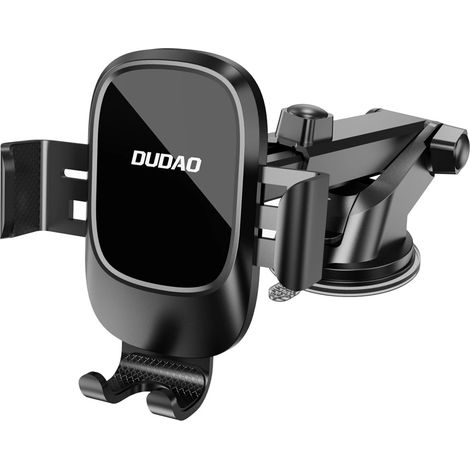 Supporto per smartphone da auto con ventosa per parabrezza o cruscotto - nero (1/5)