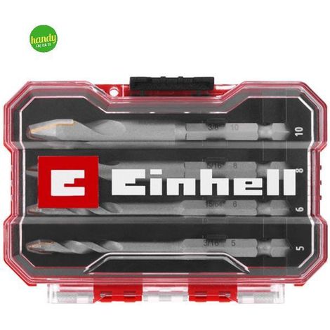 Set Punte trapano a codolo esagonale coniche per gres porc. Einhell 4pz (1/5)