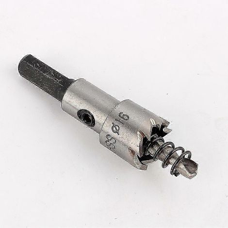 Foret en acier inoxydable pour métaux, scie cloche robuste, outil de coupe de 16 mm (1/5)