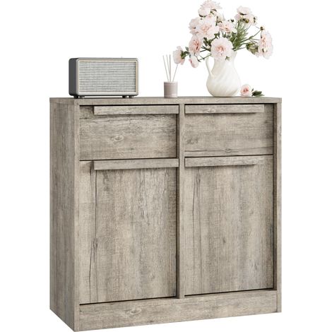 Buffet Moderne, Nombreux Rangements, 2 Portes Et 2 Tiroirs, 80 cm De Large, Meuble Bar Pour Salle à Manger, Cuisine Ou Salon (1/5)