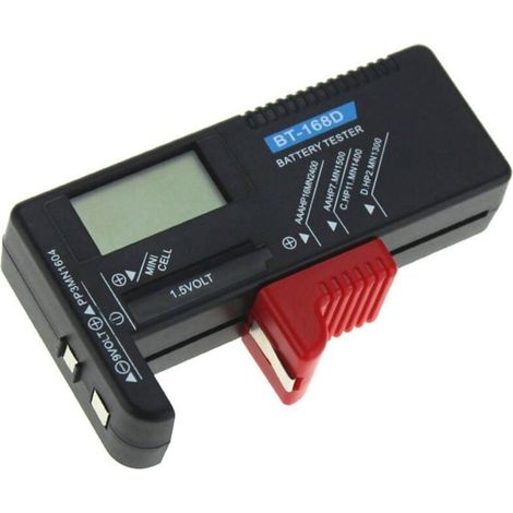 BT-168D testeur de Batterie numérique Volt Checker 9V Tester,Rechargeable AAA 1.5V Pile Bouton Rechargeable AAA AA C D Universal (1/5)