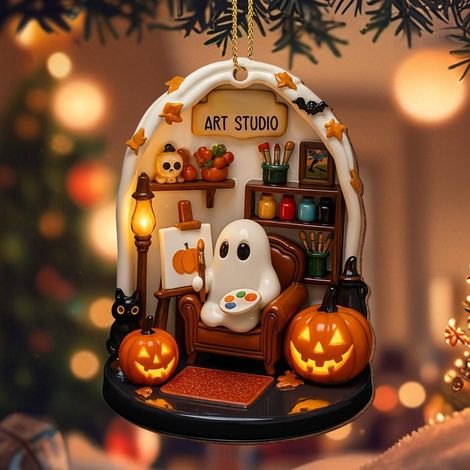 Décorations fantômes d'Halloween, Décorations fantômes citrouilles de Noël, Décorations d'automne