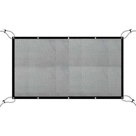 Car Net for Dogs - Universal Safety Barrier with Storage Pockets, Front and Rear Seat Separation Grille for Dog Car Protection for SUV, Van and Auto (1/5)