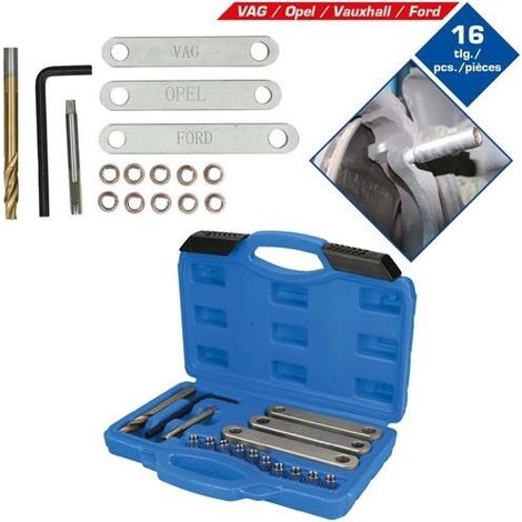 Brilliant Tools BT701100 Reparatursatz für Bremsgewinde, M9 x 1,25, 16-tlg. (1/2)