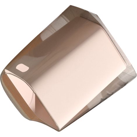 Poubelle de bureau sans couvercle, grande capacité, mini-poubelle de comptoir pour chambre ou salon, rose (1/5)