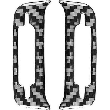 Accessoires de garniture adhésive en fibre de carbone souple pour grille d'aération latérale de voiture Subaru Forester 2009-2012 (1/5)