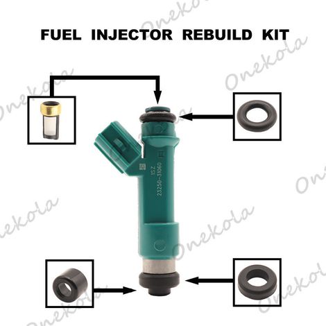 Fuel injector repair kit, seal and filter compatible with Toyota Prado GRJ120 and Prado 23250-31060 (1/2)