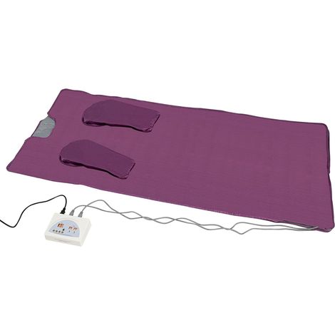 Sauna Blanket, 650W Portable Sauna Blanket with Sleeves, Home Sauna Blanket for Relaxation Detoxification, with Remote Control, Temperature Range 35-80°C, 1.8 mx0.8 m (Purple) (1/5)
