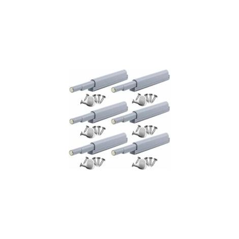 Serrures de porte magnétiques à déclenchement tactile pour armoires, vitrines, portes ouvertes/fermées d'une seule touche (6 pièces) - Crezuo (1/4)
