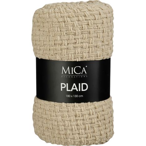 Mica Decorations Decke Cosenza 130 x 180 cm beige