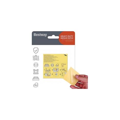 TOPPE AUTOADESIVE PER RIPARAZIONE PISCINE E GONFIABILI- - tipo rinforzato 10 pezzi da 423cm ² (art.62068) - 6 pezzi BESTWAY
