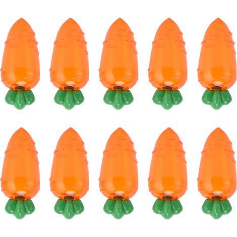 10 Pièces Boîte Bonbon Carotte Plastique Transparent Orange pour Cadeau Mariage Fête (1/5)