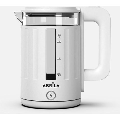 Hervidor De Agua Elec.surinam Blanco 1,7l 2200w Base Giratoria Tacto Frio,apgado Automatico seguridad 25x23,5x15cm