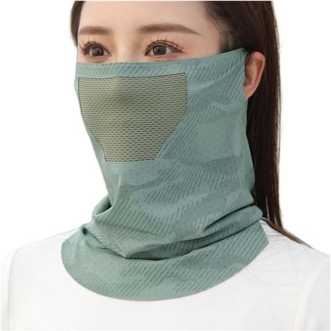 Masque solaire respirant avec technologie Ice Silk pour temps chaud pour cyclisme, pêche, utilisation en extérieur (1/5)