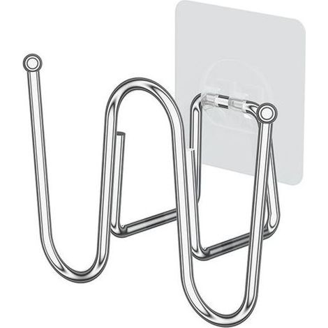 Lntyq Range Chaussures Mural, Etagere Chaussures pour Pantoufles, Range Chaussures Suspendu Multifonctionnel, Porte Chaussure Sans Perçage, étagère à Chaussures Acier Inoxydable, Porte Chaussures Mura (1/4)