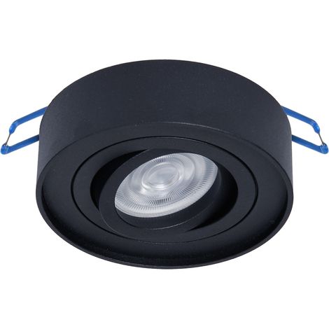 Faretto incasso soffitto NUSA nero GU10 orientabile Milagro (1/5)