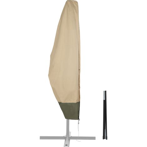 Aoodor Heavy Duty Patio Umbrella Cover for 274.32–365.76 cm Cantilever Umbrella, 600D Anti-UV and Waterproof Oxford Outdoor Offset Parasol Umbrella Cover with Zipper and Rod for Deck, Pool, Yard (1/5)