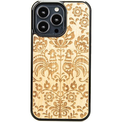Holzhülle für iPhone 13 Pro, polnisches Volks-Aniegre (1/3)
