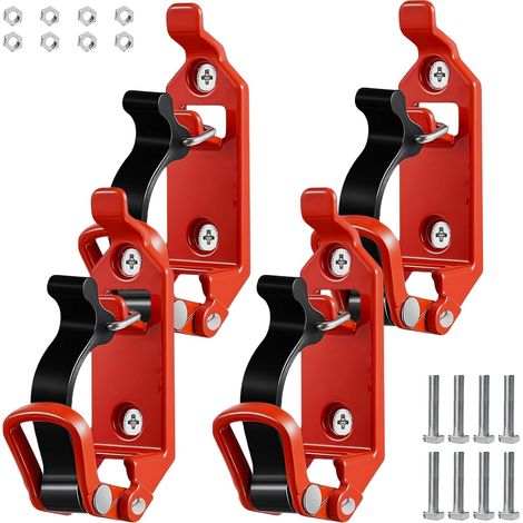 4 Pack Excavator Holder for Truck Roof Bars Shovel Holder Stainless Steel Clamp Holder Shovel Bracket for Roof Bars Wall Mounted Truck Brackets (1/5)