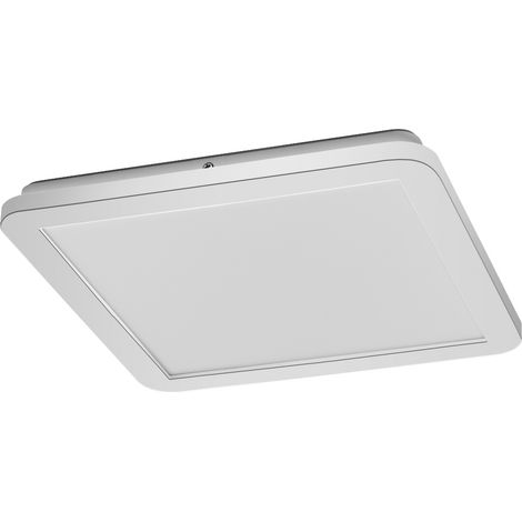 LEDVANCE ORBIS Disc Wand-/Deckenleuchte mit LED, Chrom, 22W, 1800lm, 3000/4000K, über Wandschalter mit Click CCT einstellbar, 30x30cm, IP44 Schutz für Badezimmer, Montageschrauben und Dübel inklusive (1/4)