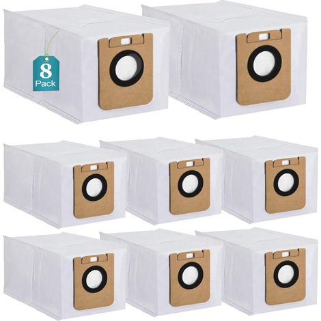 8 Stück Staubbeutel Zubehörset für Dreame D10 Plus/ D10s Plus Saugroboter,Staubsaugerbeutel Beutel Ersatzteil Zubehör für Dreame Automatische Absaugstation,2,5L großer Kapazität (1/5)