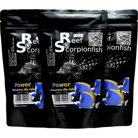 Reef Scorpionfish Power 50 ml de vitamines et d'acides aminés pour poissons marins