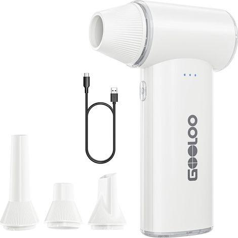 Soufflette à Air Comprimé Électrique,Souffleur PC 150 000 tr/min 3 Vitesses Réglables, Charge Rapide, Dépoussiéreur Haute Puissance pour PC, Voiture, Maison, Extérieur (1/5)
