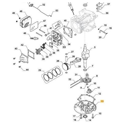 COPPA MOTORE ORIGINALE STIGA - 118551153/1