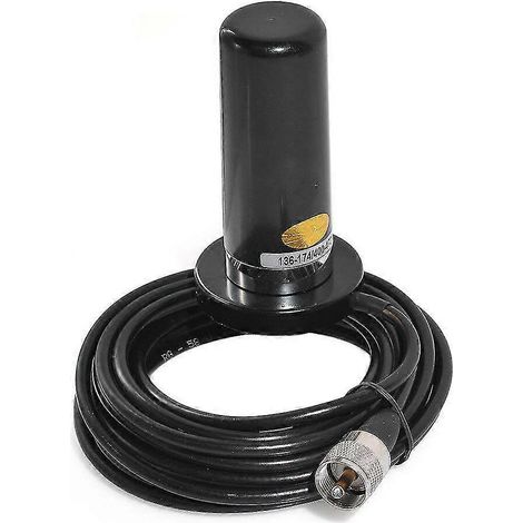 Antenne à base magnétique PL-259 pour radio CB mobile bi-bande VHF/UHF 143 MHz/444 MHz (1/5)