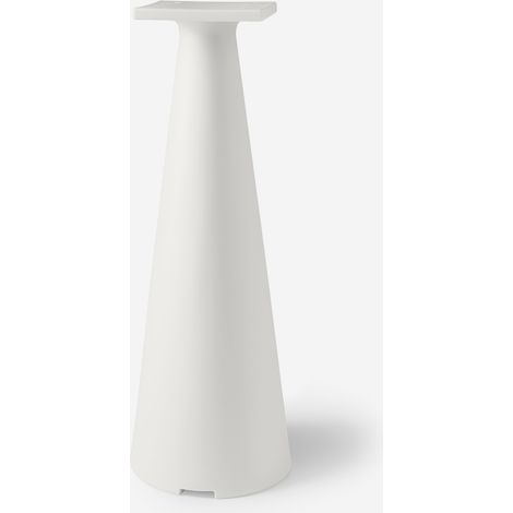 Gamba tavolo bar 110 cm in polietilene arredo indoor e outdoor Tiffany - Bianco