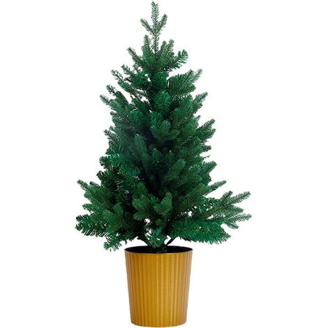 Christmas decorations, simulated desktop Christmas tree ornaments, home Christmas gifts, 60cm green (1/5)