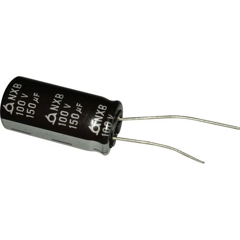 Condensador Electrolitico 150uF 100Vdc Medidas 13x25mm Radial