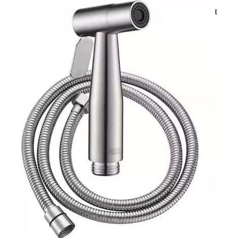 Douchette à main - Matériau ABS - 120 cm - Convient aux bidets et salles de bain - Douchette WC en acier inoxydable 304 (1/4)