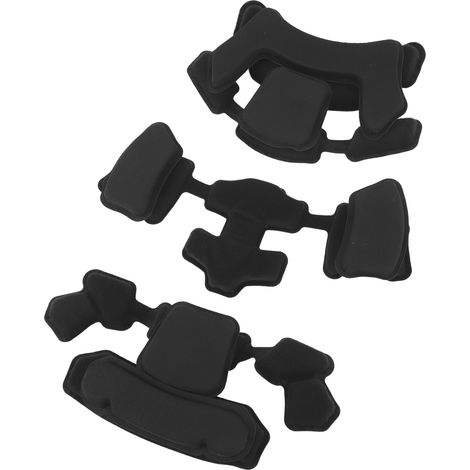 Rembourrage de casque, système de doublure de casque, coussinets en mousse de rechange universels, kit de rembourrage intérieur de protection noir (1/5)