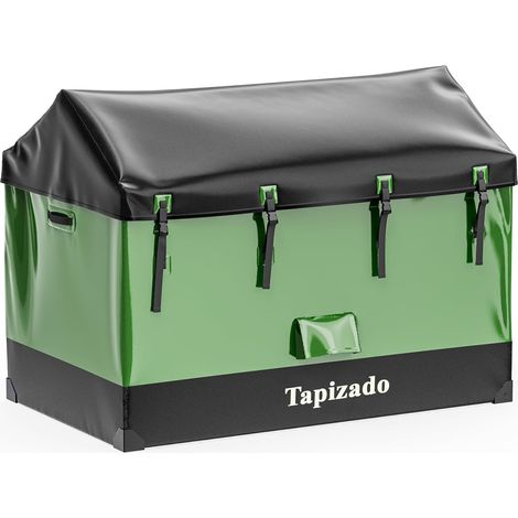 Coffre de rangement extra grand 1170 L, bac extérieur imperméable Grand espace de rangement pour coussins de mobilier de terrasse, accessoires de piscine, outils de jardin et sapin de Noël (1/5)