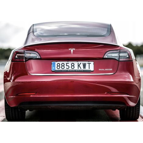 Finitura cromata per portellone posteriore Tesla Model 3 - 2017+ (1/4)