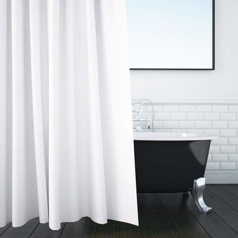 Rideau De Douche - Polyester - 180 x 180 Cm - Occultant - Anti-moisissure - 1 Pièce (1/5)