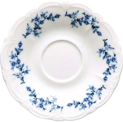 Soucoupe Moka Blue Flower Rétro Design Floral Vintage - Fine Dining Living (1/3)