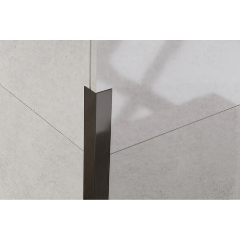 Dekoratives Profil L Winkel aus rostfreiem Stahl 20mm x 20mm x 2700mm - Gunmetal